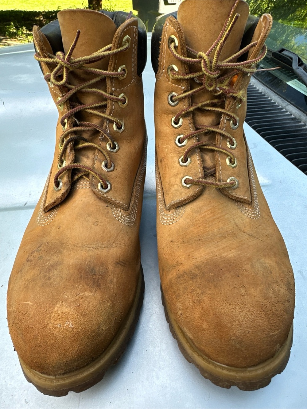 Timberland Tan Suede Lace-Up Work Boots